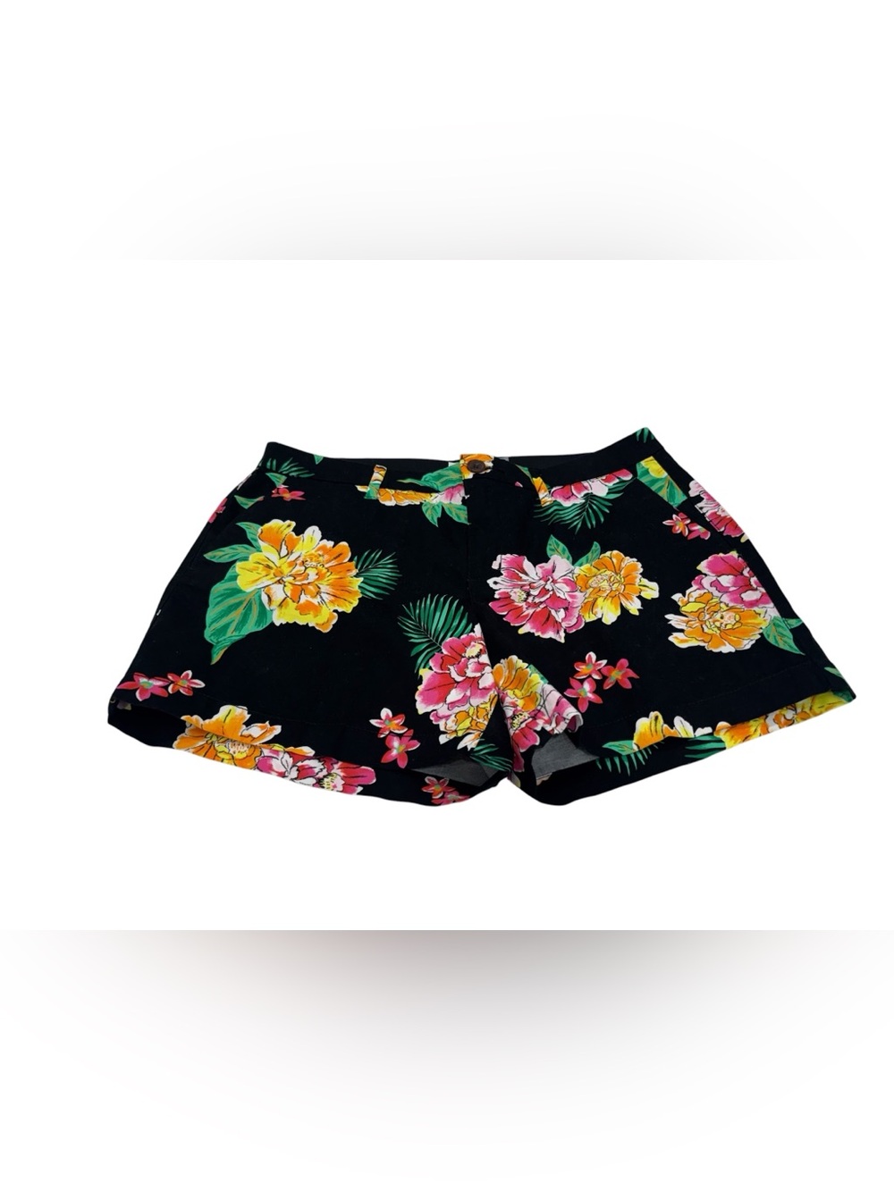 Old Navy Size 8 Floral Print Black Women’s Summer Shorts